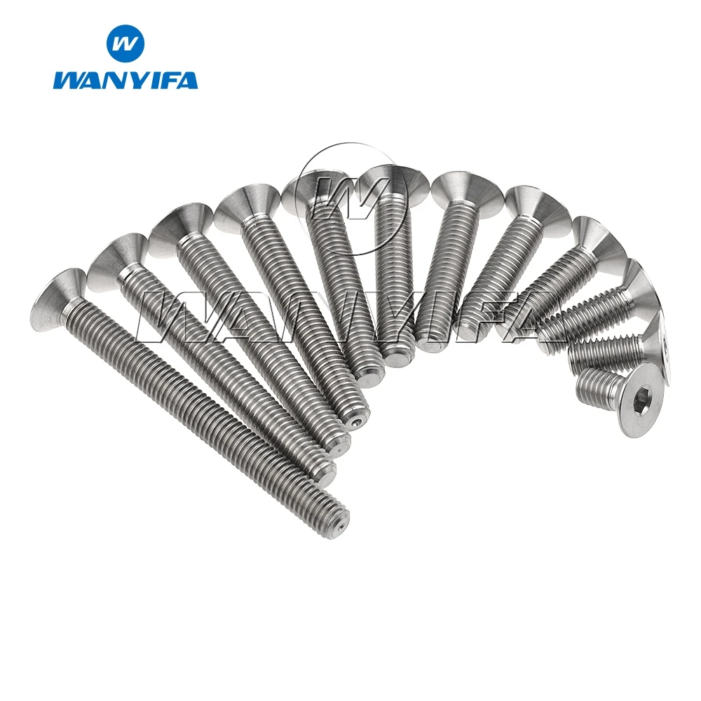 Титановый Wanyifa Ti M8x15 20 25 30 35 40 45 50 60 80 мм стандартный винт для велосипеда мотоцикла |