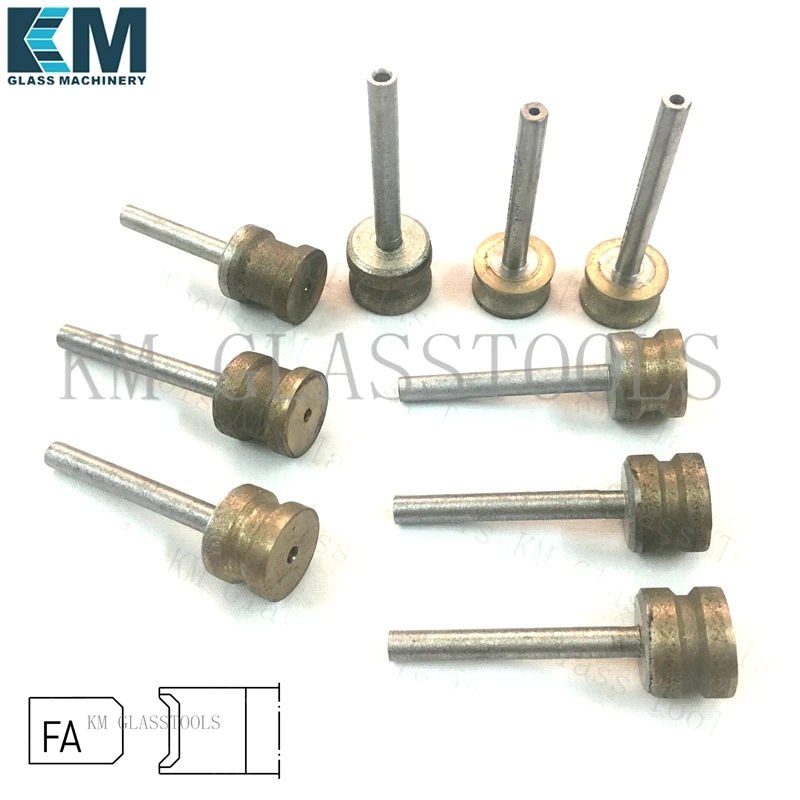Алмазная шлифовальная головка FA edge, толщина 3,4, 5,6, 8,10, 12,15, 19 мм, для стекла