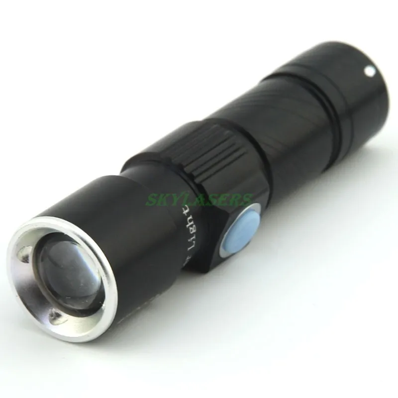 Масштабируемые 3 режима светодиодный Портативный фонарик зарядка через USB фонарь