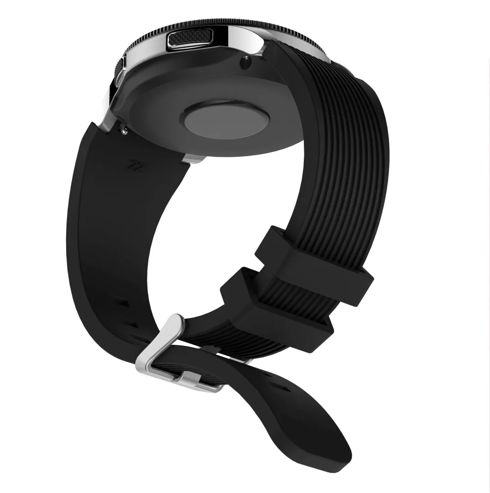 Silicone Watch Band Strap For Samsung galaxy watch 46mm Sport Replacement Bracelet Belt Band 22mm For Gear S3 Frontier/Classic