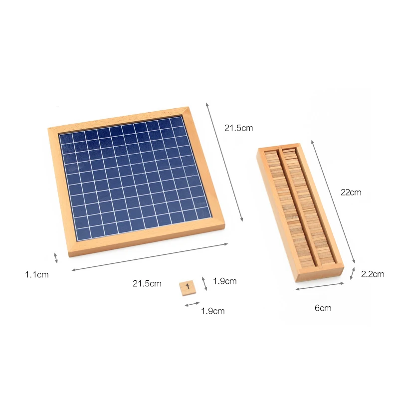 Деревянный Монтессори Пособия по математике 1-100 порядковые номера подсчета