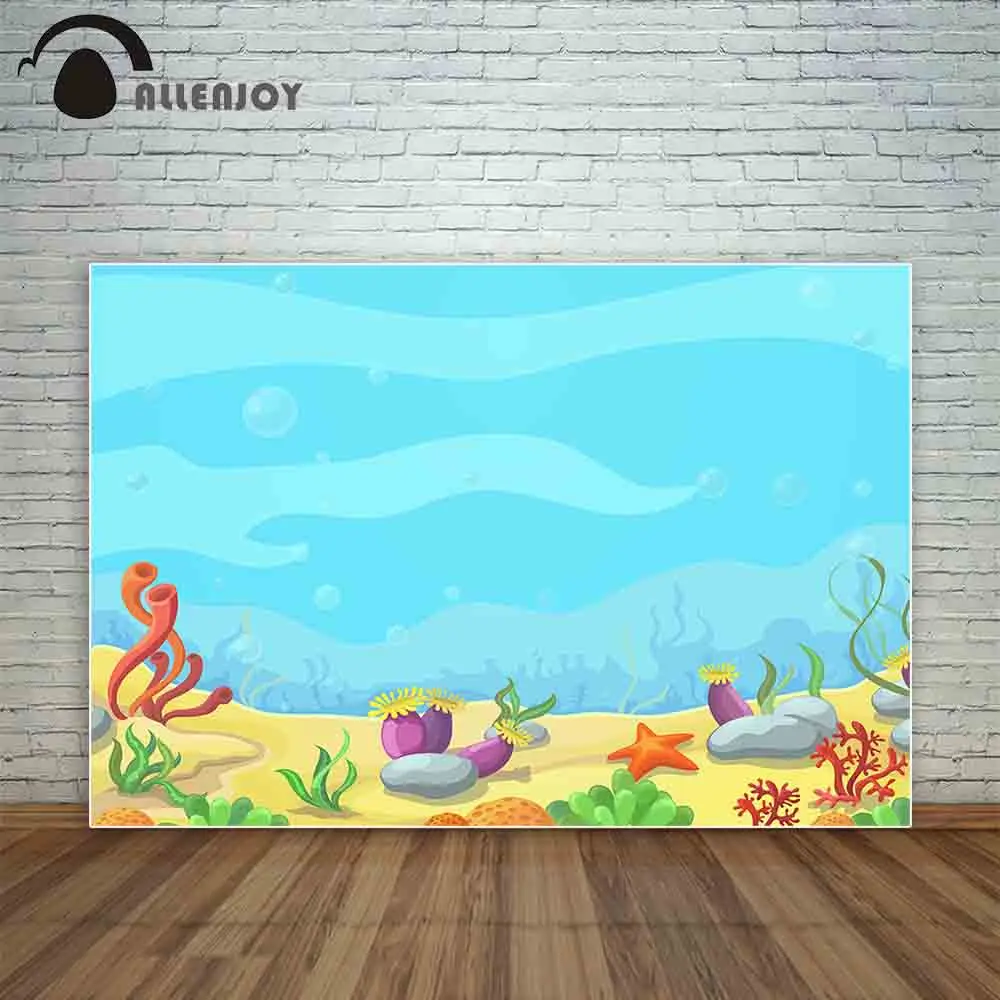 Allenjoy подводный мультфильм Синий Морская звезда украшение ландшафт фон