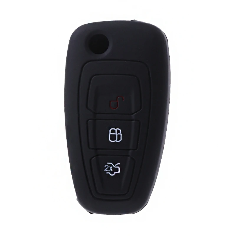 3 кнопки силиконовый чехол для ключей от машины Ford Focus Mondeo MK3 Kuga Fiesta escaster