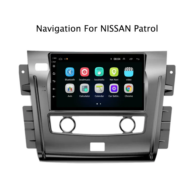 Ectwodvd Android 8 1 автомобильный dvd плеер gps навигация для Nissan Patrol 2017 2018 Радио
