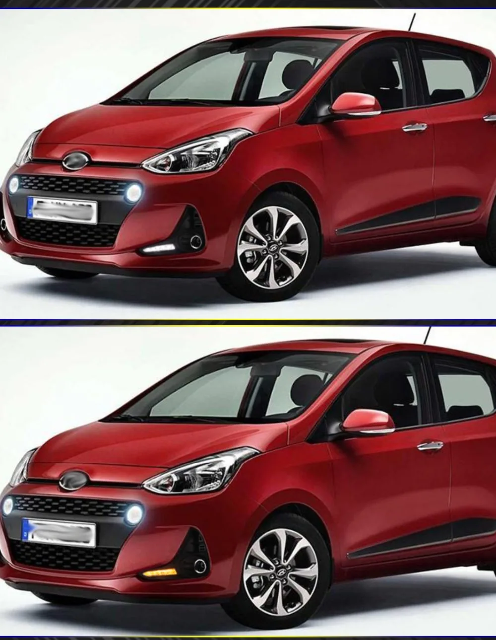 Автомобильный Стайлинг Drl для hyundai Grand i10 с поворотным сигналом стиль реле водонепроницаемый 12 В светодиодный автомобиль DRL дневные ходовые огни