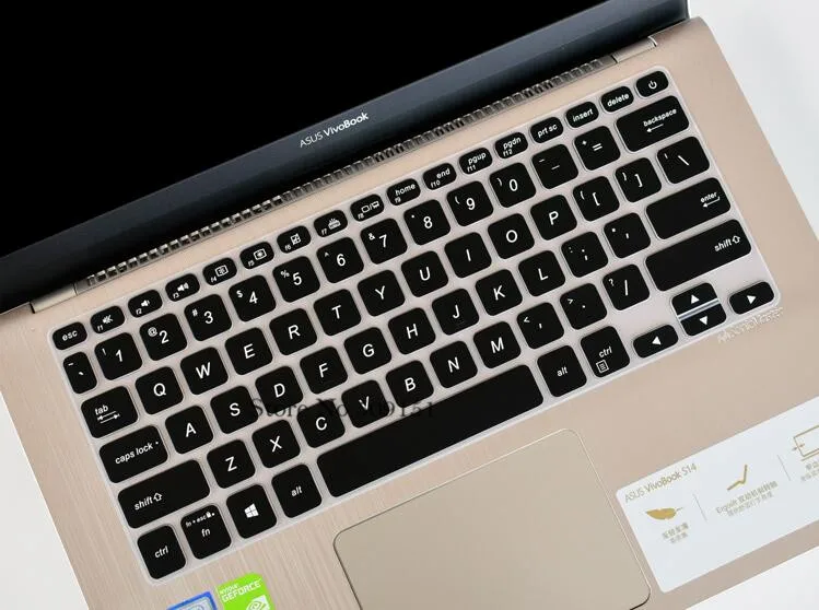 Black Силиконовый чехол-клавиатура для ноутбука, защитная пленка для Asus S4300 S4300U S4300UN, новинка, ASUS Vivobook S2 14 - Цвет: Black