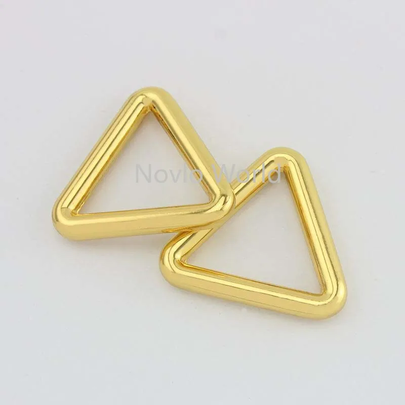 Wholesale 500pcs, 4 colors accept mix color, 26.5*23mm, metal buckle triangle shape buckle for handbag leather craft accessories