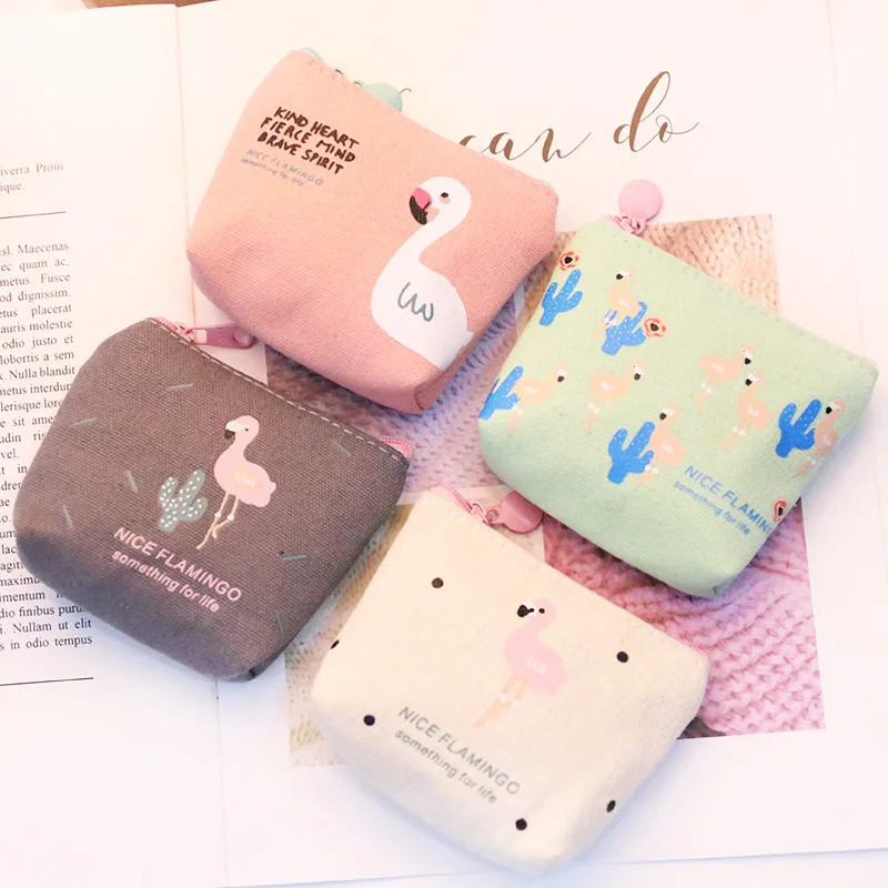 Милые детские кошельки для девочек, держатель для монет, Kawaii, животные, единорог, фламинго, женские Мини кошельки для мелочи, сумка для денег, Детская сумочка на молнии, подарок