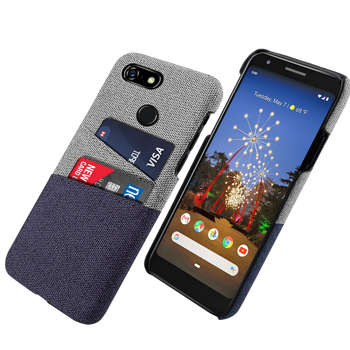 Для Google Pixel 3A чехол для телефона в стиле ретро тканевый держатель карт