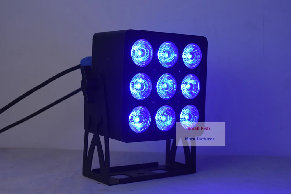 9X18W LED Par огни RGBWA-UV 6в1 плоский DMX контроллер Дискотека профессиональное освещение