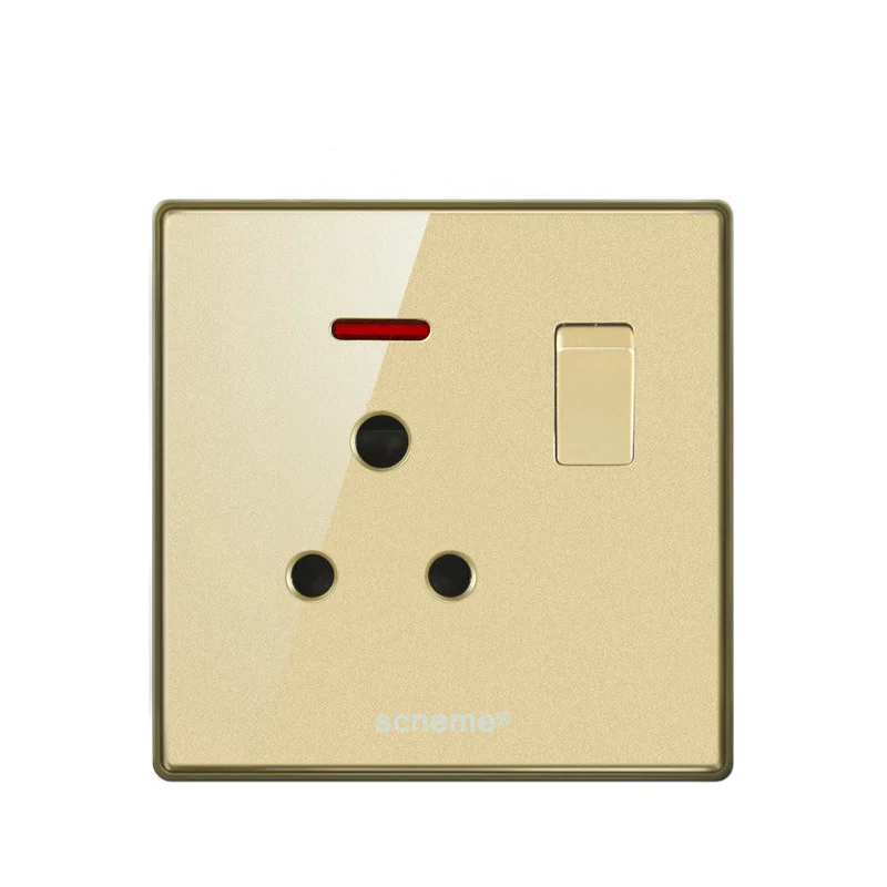 Стандарт Великобритании круглое отверстие 3 контактный штепсельная розетка с