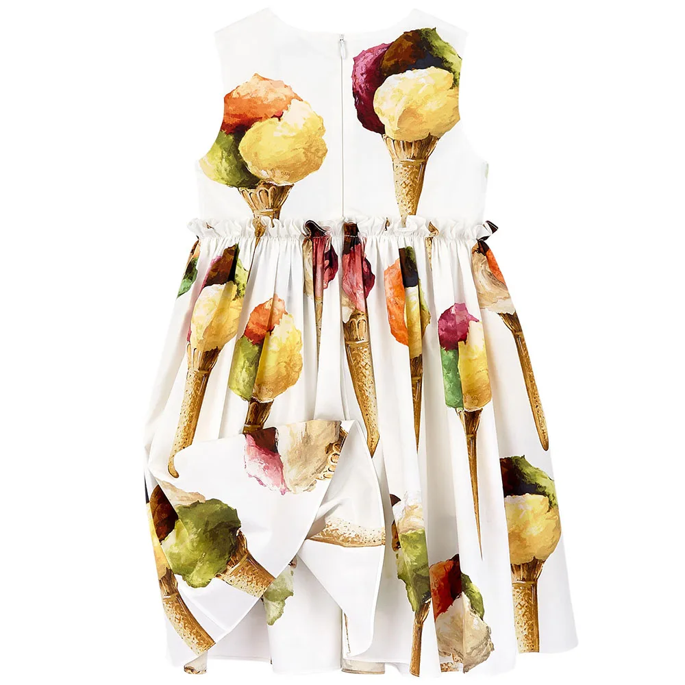 Нагрудник детский летний с принтом мороженого | Детская одежда и обувь