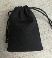 black cotton gift drawstring bag 8x10cm 9x12cm 10x15 13x17cm party candy favor sack jewelry pouch