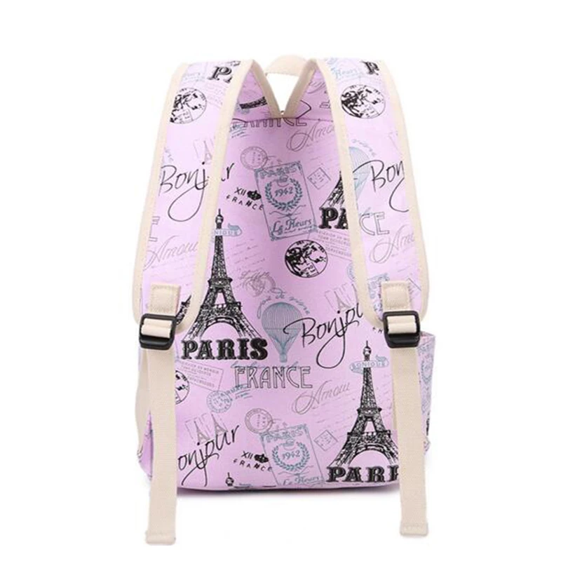 Для женщин canvans рюкзак сумка женская мода геометрический для отдыха большой