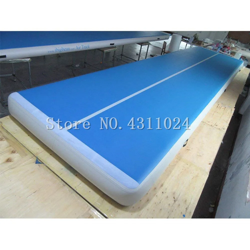 Продажа Надувной гимнастический матрас для гимнастики 8x2x0,3 м, надувной гимнастический воздушный коврик, гимнастическое оборудование (толщина 12 дюй...