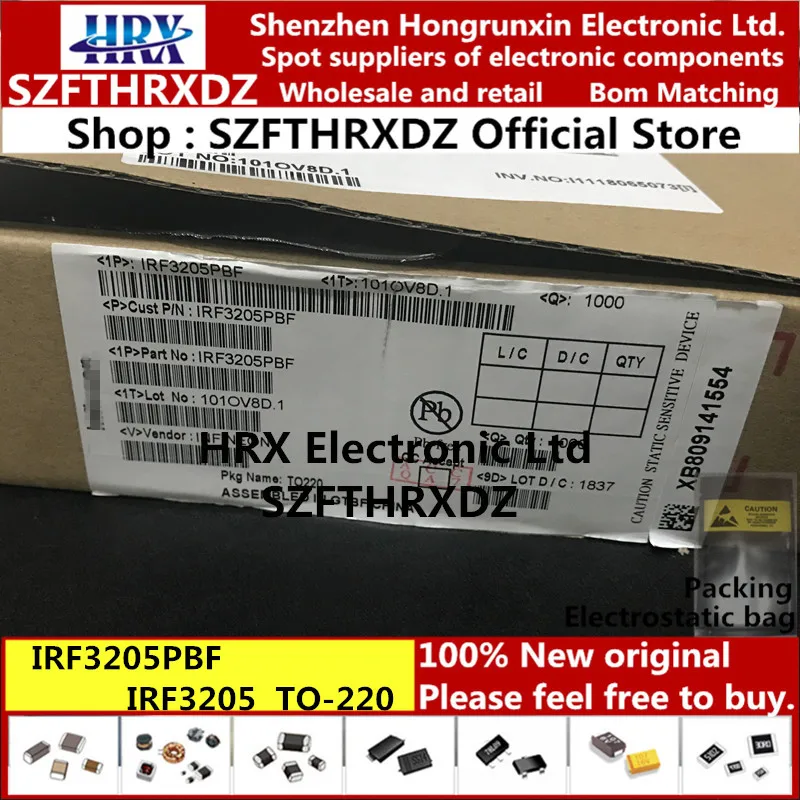 IRF3205PBF TO220 IRF3205 TO-220 50 шт/трубка(10PCS-20PCS-50PCS-100PCS