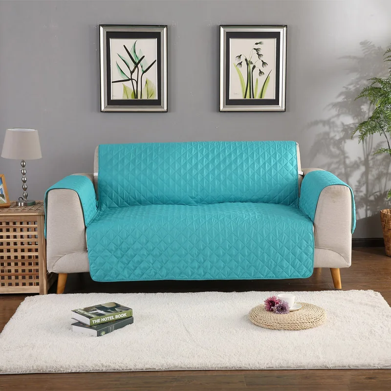 mint green Современный однотонный защитный чехол для дивана для домашних животных, нескользящий чехол для дивана для собак/кошек, Детские чехлы для стульев - Цвет: mint green