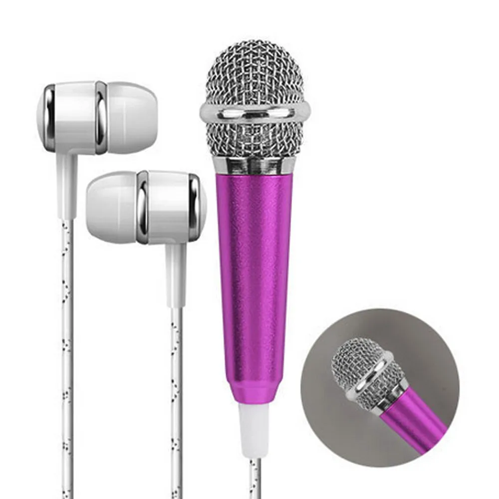 Беспроводной конденсаторный микрофон для караоке Bluetooth наушники телефона