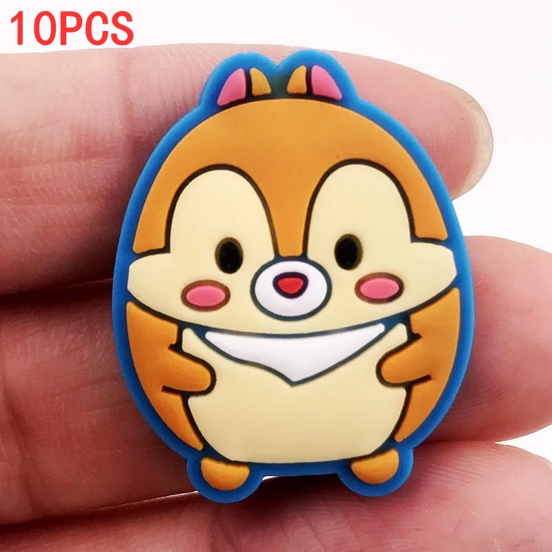 10 шт. TSUM Микки Минни Мишка животные мультфильм Подвески фильм Персонаж Flatback Подвески ПВХ шпильки своими руками значки гаджеты чехол для телефона - Цвет: Бургундия