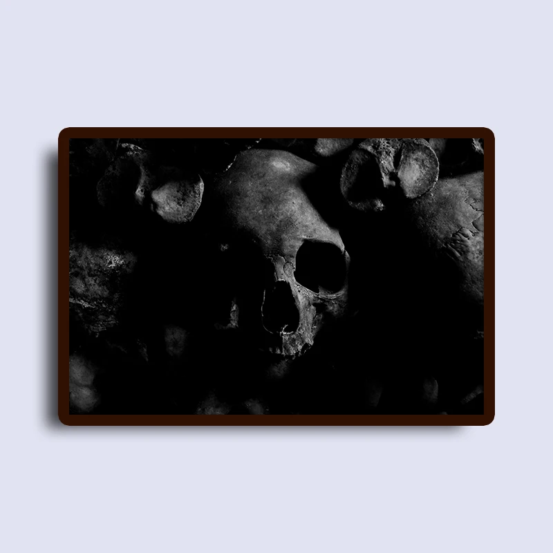 2018 черно белые кости череп художественный принт настенный холст постер картина