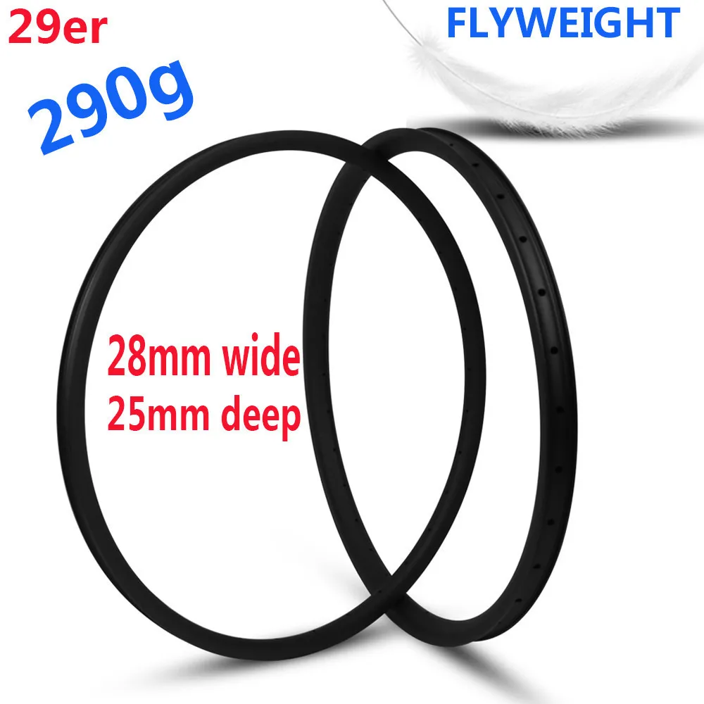 Горный обод ELITE 29er из углеродного волокна 290 г бескамерный 28*25 мм 24H 28H 32H 36H для