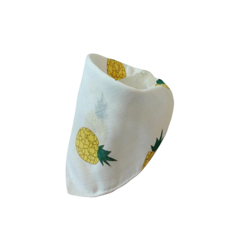 1 piece pineapple 5 шт. органический хлопок Детский шарф муслин отрыжка ткань бандана нагрудники новорожденный мальчик младенец, девочка, малыш baberos шарф нагрудник bavoir ребенок - Цвет: 1 piece pineapple