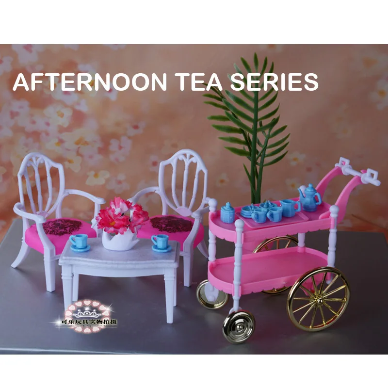 For Barbie Doll furniture accessories Afternoon Tea living r