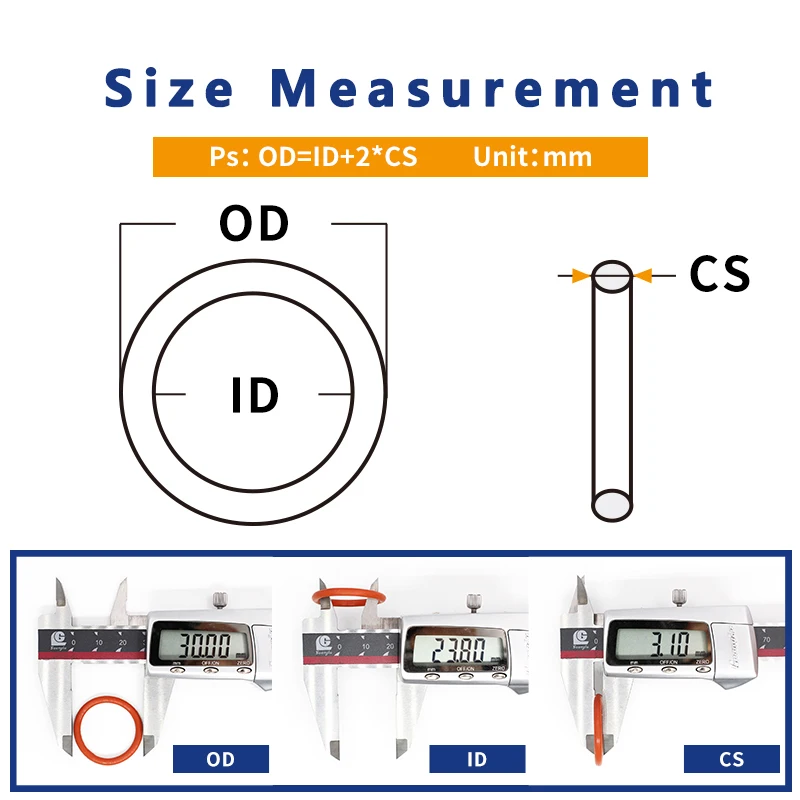 Уплотнительное кольцо из Красного силикона 20 шт./лот силикон/VMQ cs2.5 мм толщина