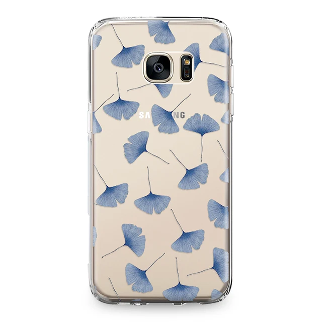 Единорог в форме листьев и цветка чехол с пандой для samsung Galaxy S4 S5 S6 S7 край S8 S9 S10 Plus Note 4 5 8 9 Силиконовый Футляр для телефона
