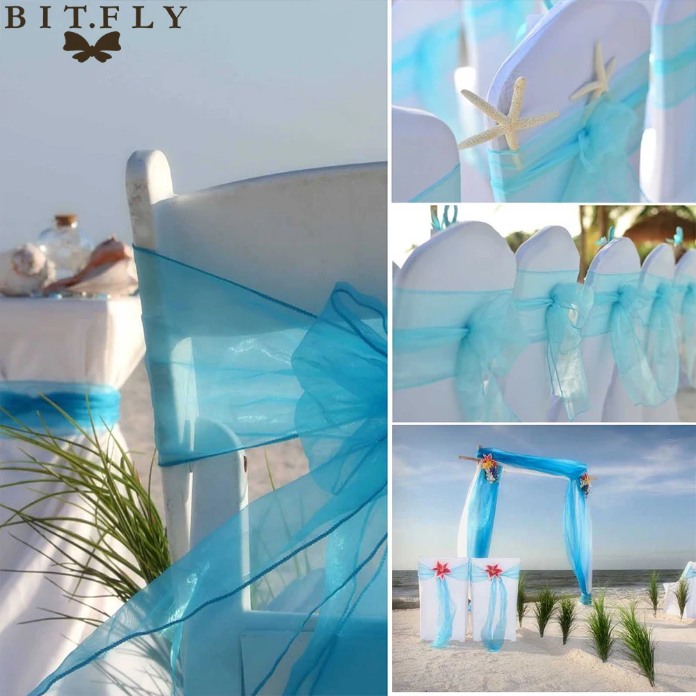 Чехлы на стулья из органзы для свадьбы и мероприятий чехлы с бантом