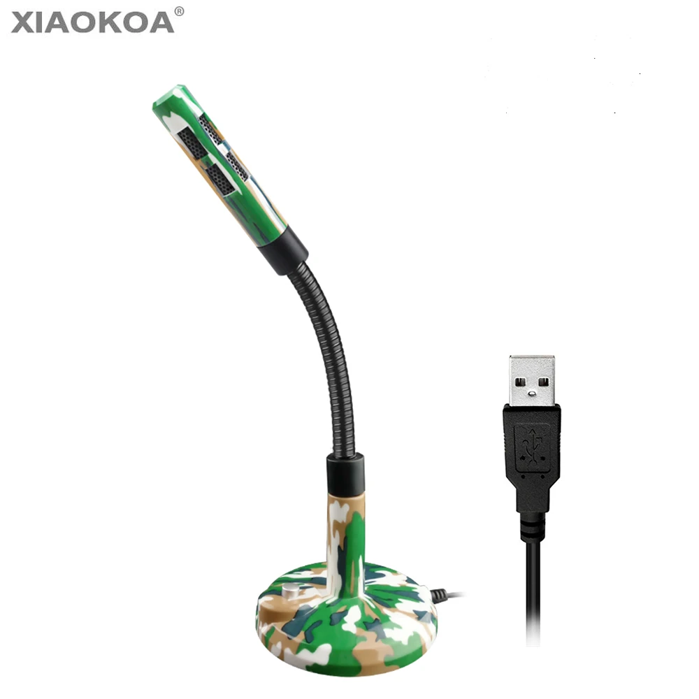 Omnidirection USB микрофон для компьютерных игр, ноутбуков, ПК, планшетов, ПК, геймеров для записи Skype, Youtube, микрофон для конференц-связи XIAOKOA