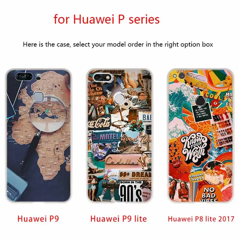 Карта мира Дорожный Чехол для телефона huawei P8 P9 Lite P10 P20 P30 Lite Plus Pro P Smart