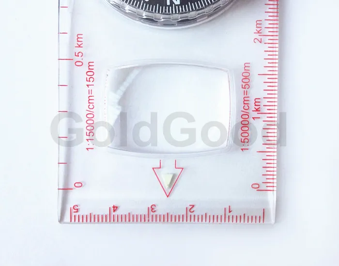 Map Scale Compass With Neck Strap Outdoor Camping Hiking Special Baseplate Ruler | Спорт и развлечения