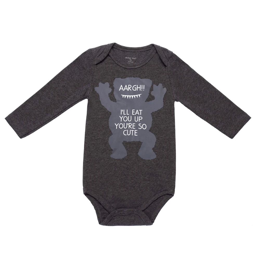 Мать гнездо для маленьких мальчиков одежда с длинным рукавом Детские боди