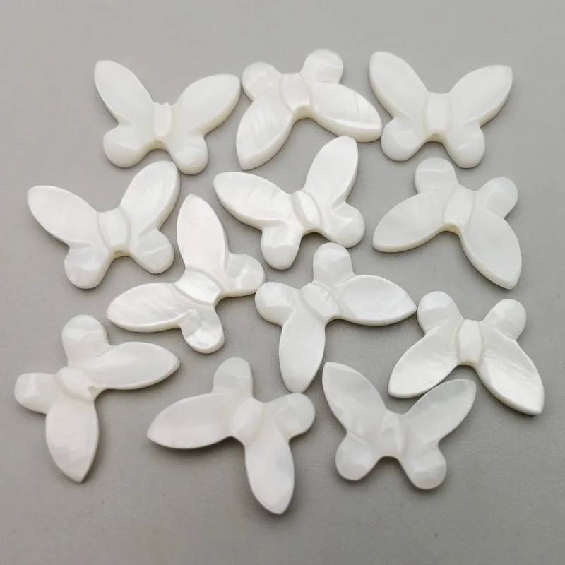 Wholesale Charm Small butterfly Natural Shell Pendant for Jewelry Making DIY Earring Bracelet Necklace accessories 12Pcs | Украшения и