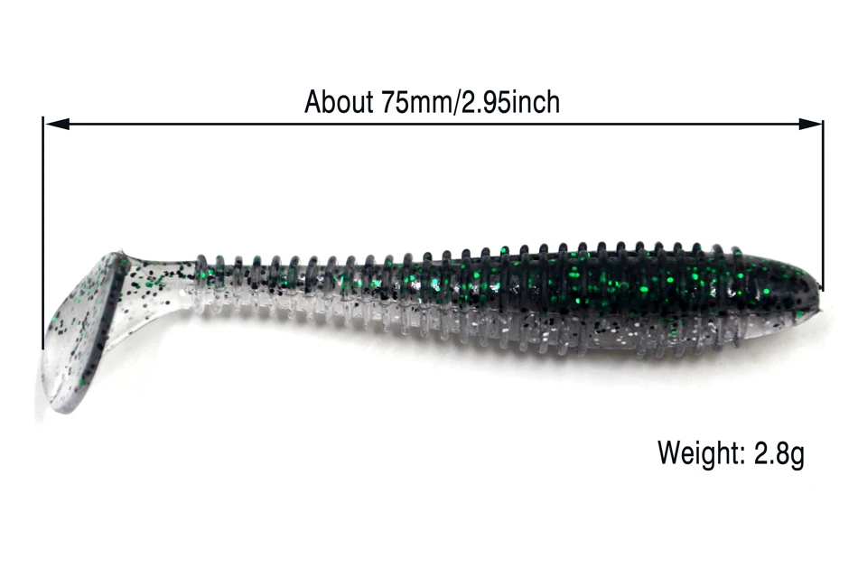 MNFT 30 шт. рыболовная приманка мягкие приманки для окуня t-tail Swimbait снасти ловли