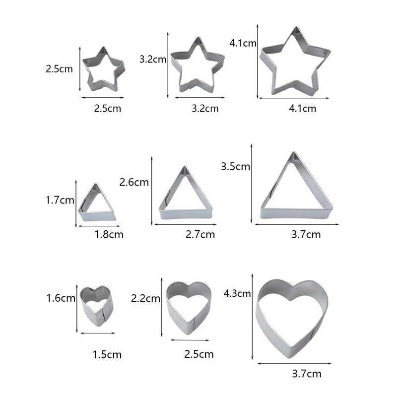 Недавно 24 шт./компл. печенья прессформы торта фрезы Нержавеющая сталь инструмент