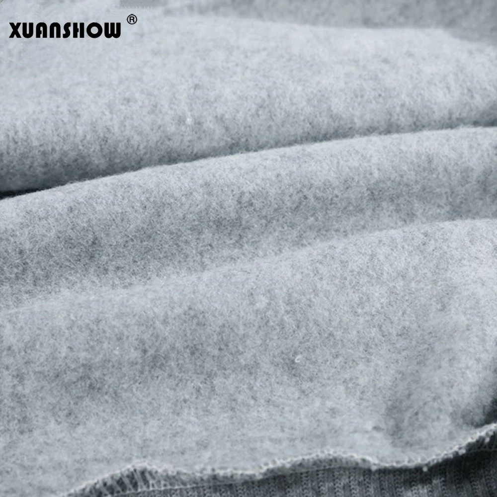 XUANSHOW New Autumn Winter Women's Hoody Sweatshirts BLACKPINK Kpop Casual Fleece Pullover Hoodies Mujer XXL