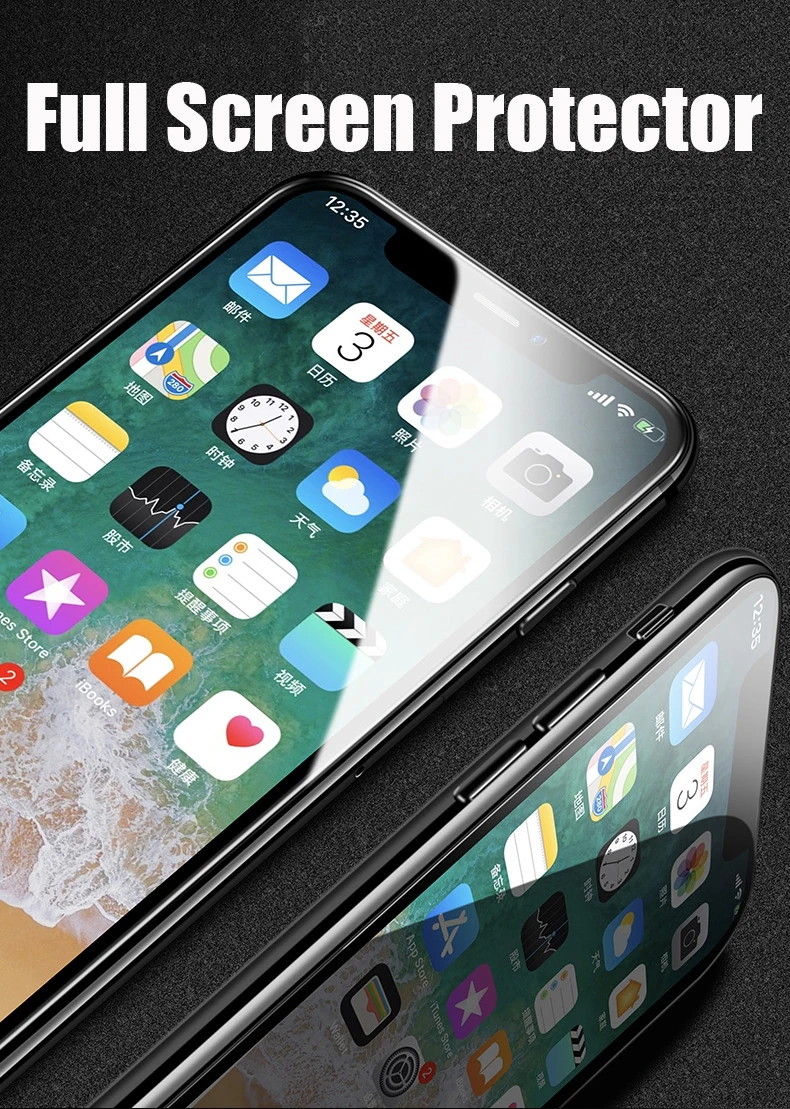 9D полное покрытие закаленное Galss пленка для iPhone 11 Pro Max 11Pro XS MAX XR XS 6 6S Plus 7 Plus 8 Защита экрана защитное стекло