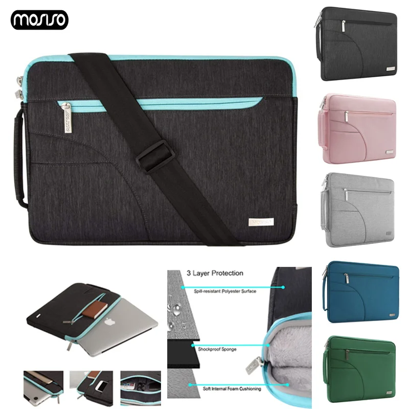 

MOSISO 2019 New Bag For Laptop 11 12 13.3 14 15.6 Inch Notebook Bag For MacBook Air Pro 13.3 Computer Shoulder Handbag Briefcase