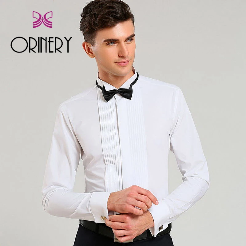 Мужская рубашка с запонками ORINERY Классическая французскими манжетами и