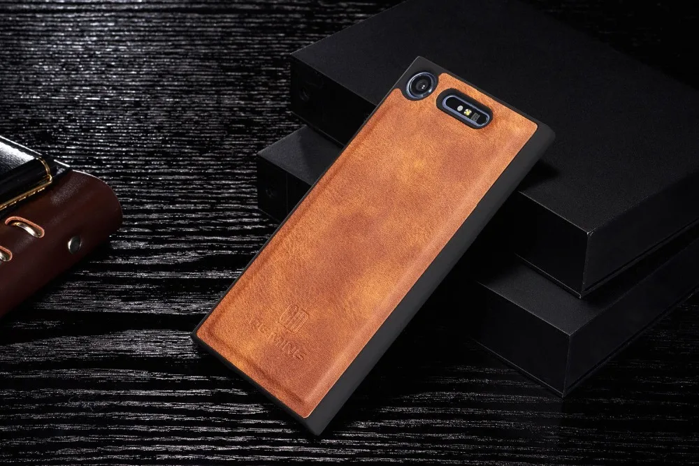 Для sony Xperia XZ XZ1 XZ2 XZ3 Compact pu ретро кожаный чехол-книжка с подставкой съемный магнитный 2 в 1 съемный чехол для карт чехол
