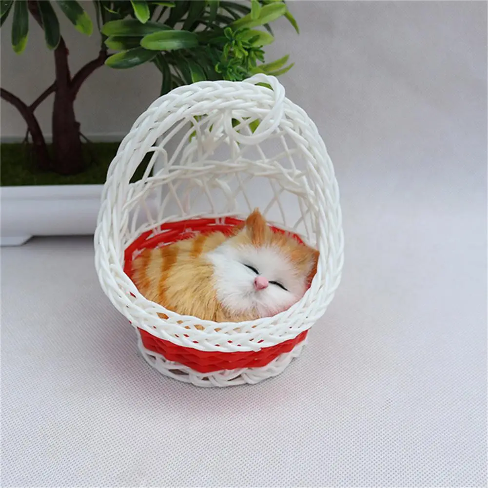 Моделирование животных звуковые игрушки корзина котенок плюшевые