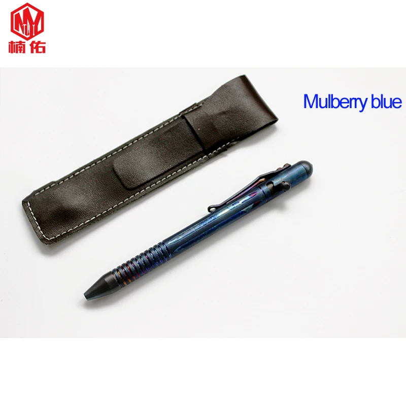 Beli EDC Outdoor Alat Saku Titanium Alloy Gun Plug Pena Pertahanan Pen Tersembunyi Taktis Pena Tanda Tangan Jendela Rusak Pena Alat Pertahanan