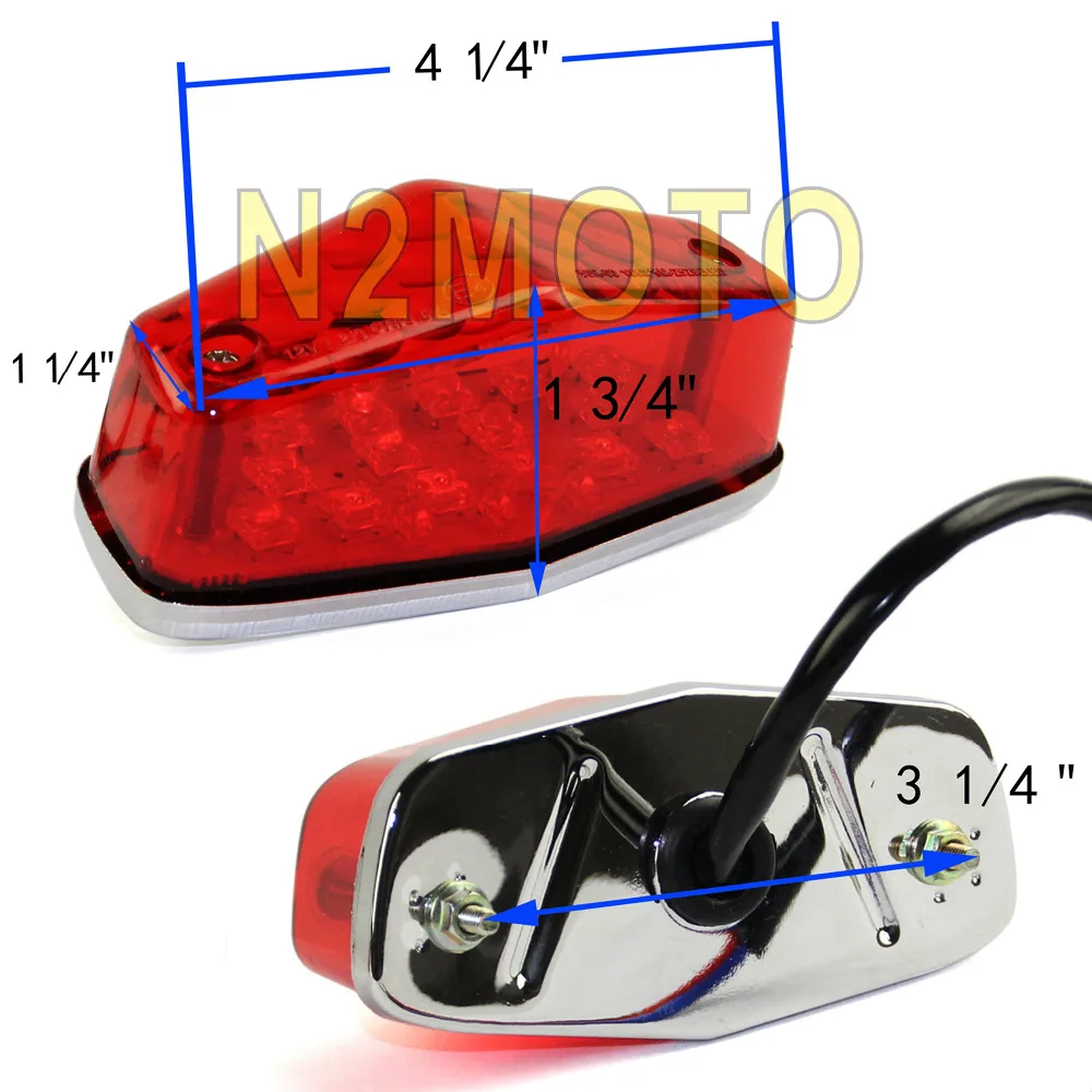 Мотоцикл 12 В LED Emark Lucas 564 стиль задний фонарь тормоза универсальный для BSA Bonneville Cafe