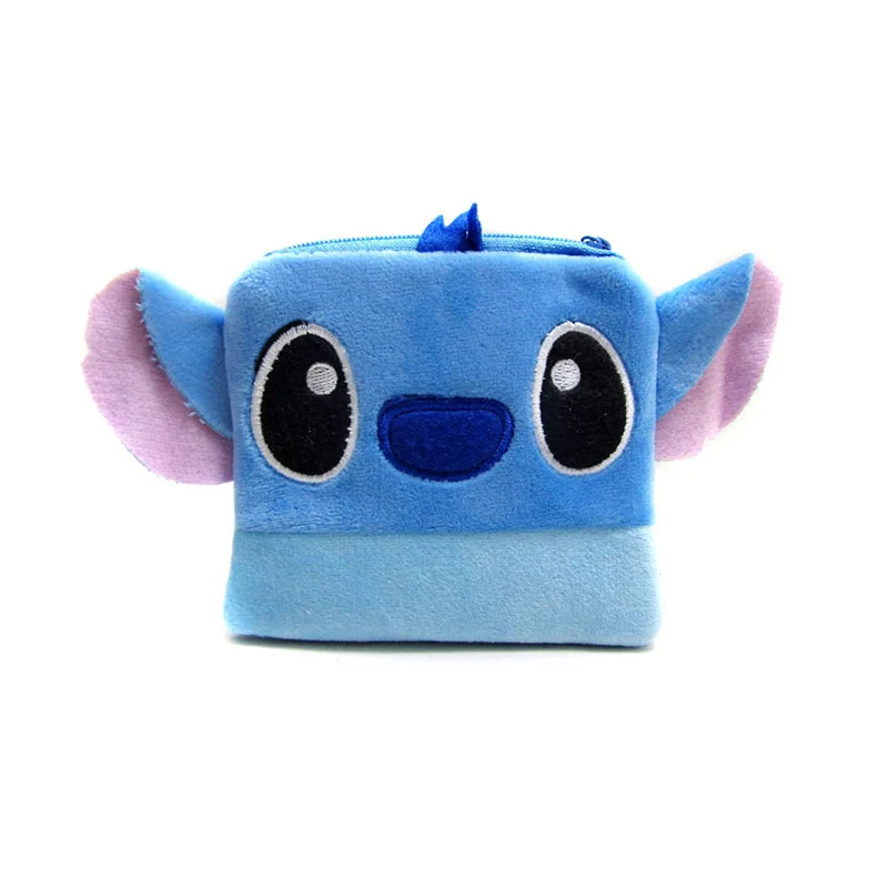 Мультяшный квадратный стежок Сова Пикачу Кошелек для монет на молнии женская