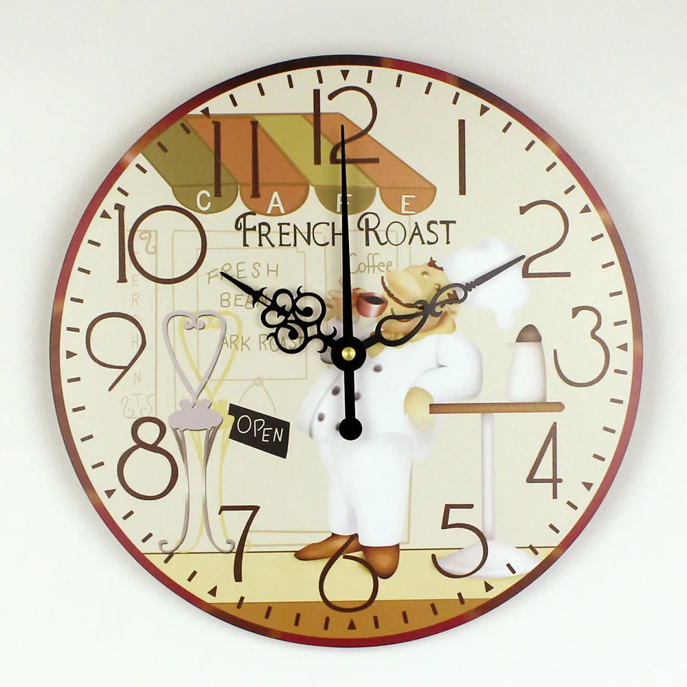 Мультфильм Большие Декоративные Более Тихая Настенные Часы Для Столовой