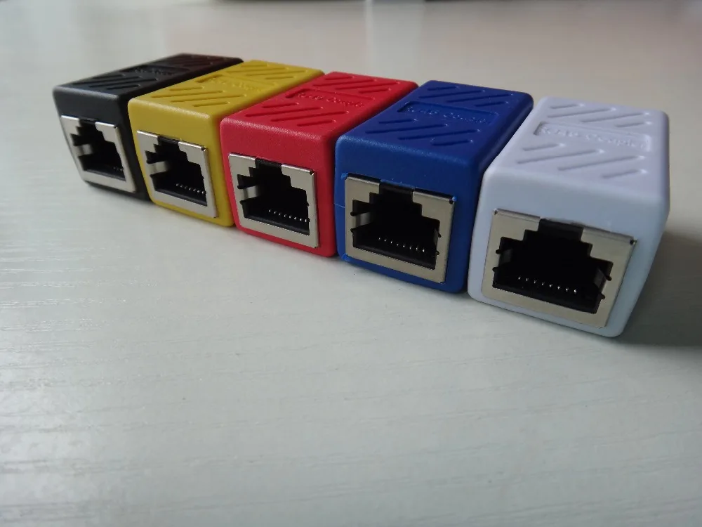 5 шт. RJ45 муфта ethernet кабель LAN разъем встроенный Cat7/Cat6/Cat5e Ethernet удлинитель адаптер