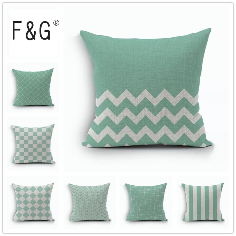 С постепенным увеличением Pattern Синий цветок художественная роспись Подушка