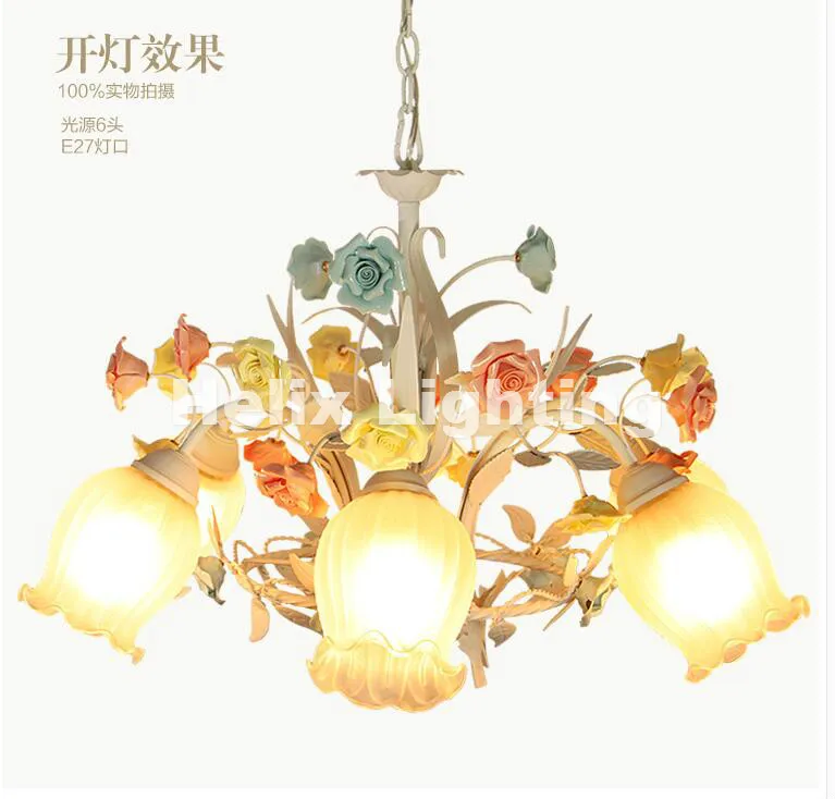 Бесплатная доставка цветочный арт деко люстра лампа блеск свет красочные